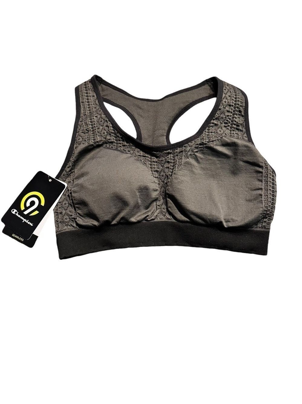 C9 Champion Black‎ Seamless Duo Dry Athletic Sports Bra XS